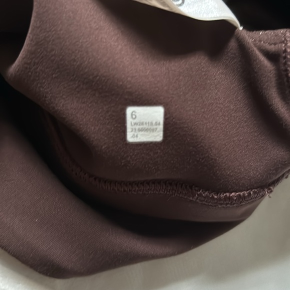 LULULEMON ALIGN ASYMMETRICAL RIBBED BRA *SHINE IN ESPRESSO SZ 6 NWT - Picture 8 of 8